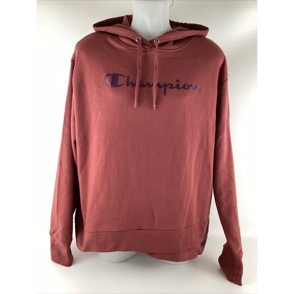 Champion Tops - Champion Womens Soft Fleece Hoodie (XXL) 2XL Maroon Red Athletic Sweatshirt